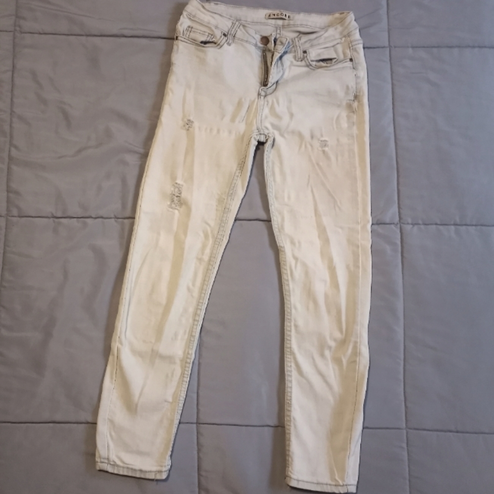 Light blue skinny jeans